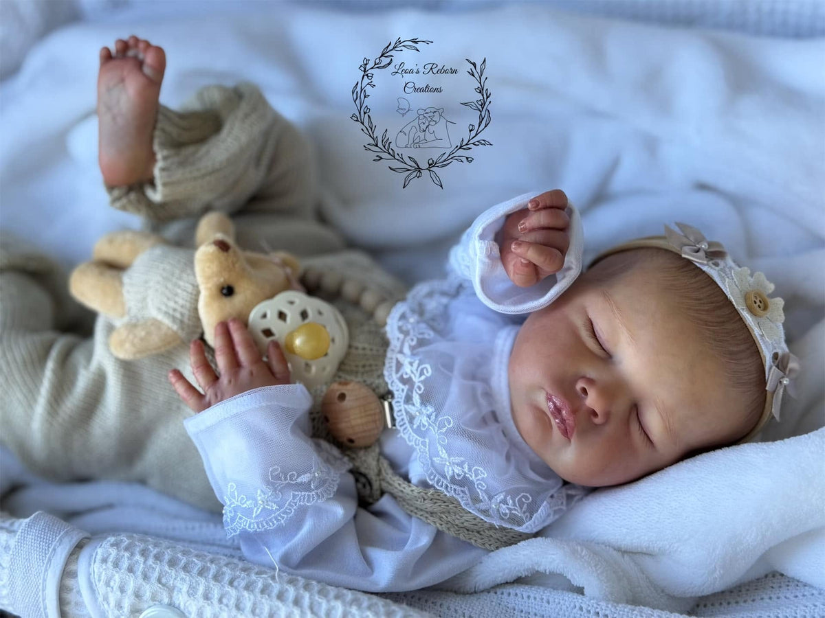 Flora — handmade reborn baby doll by Leoa's Reborn Creations, Perth WA