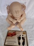 Kimberly Asleep — blank unpainted reborn doll kit, authentic sculpt from Leoa's Reborn Creations
