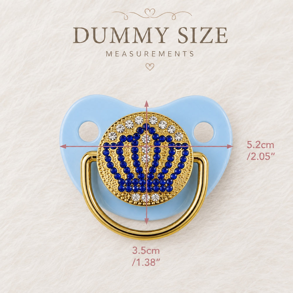 Royal Crown - Blue magnetic dummy — Ready-to-Use — size measurements: 5.2 cm × 3.5 cm