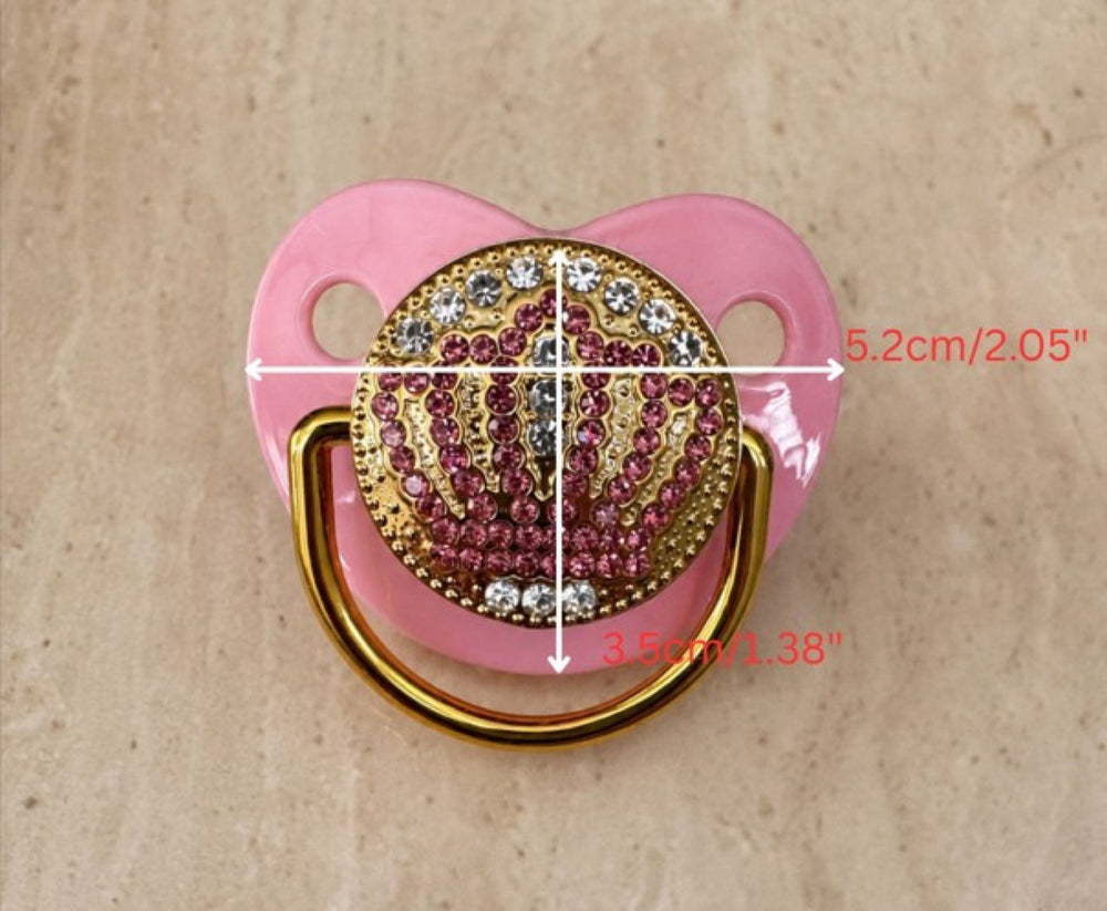 Royal Crown - Pink magnetic dummy — Ready-to-Assemble Kit — size measurements: 5.2 cm × 3.5 cm