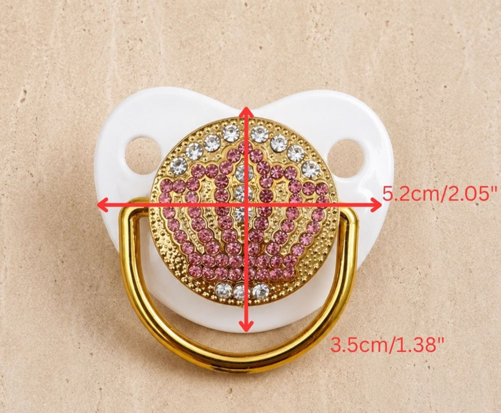 Royal Crown - White magnetic dummy — Ready-to-Use — size measurements: 5.2 cm × 3.5 cm